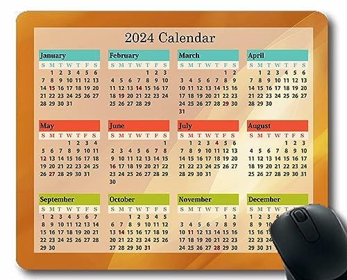 YENDOSTEEN 2023 Mauspadkalender, Beleuchtung Makro Natur Zaun Desktop Notebook Maus Matte zum Arbeiten und Spielen