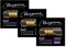 3 Juegos de Cuerdas para Guitarra Acústica Magma Bronce Fosforoso Flat - Tensión Liviano Custom, Calibres 09-46 (GA130PBF)