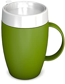 Ornamin Becher mit Trink-Trick mit unauffälligem Trinkaufsatz, grün