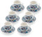 SANTA MARLA Türkische Kaffeetassen 6er Set mit Untertassen & Halter - Keramik Spülmaschinenfest, Warmhalten - Gemusterte Türkische Espressotassen Set für Zuhause & Büro (6er Set)