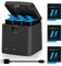 COOLSHOW Hero 11 Batteria Hero 10 Batteria Hero 9 Batteria di ricambio 3 pezzi con Hero 11 Hero 10/9 Batteria Triplo Caricatore per GoPro Hero 11 Black,Hero 10 Black,Hero 9 Black