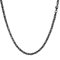 AFSTALR Herren Königskette Schwarz Schmuck für Herren ，Edelstahl Breit Herrenkette Männer 4mm Byzantinische Kette Halskette für Herren Länge 60cm