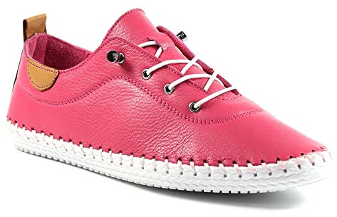 Lunar St Ives Raspberry Plimsoll 6 Raspberry