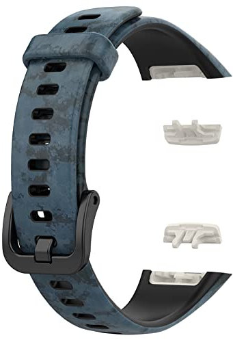 LOKEKE Bracelet de rechange compatible avec Honor Band 7 - Bracelet de rechange en silicone compatible avec Honor Band 7/6 / Huawei Band 6, Silicone, Quartz synthétique.