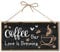 CREATCABIN Letrero Barra Café Decoración Madera Hogar Placa Colgar Pared Arte Madera Letrero Puerta Amor Está Elaborando Corazón para Barra Accesorios Tienda Granja Cocina Patio Decoración 30x15cm