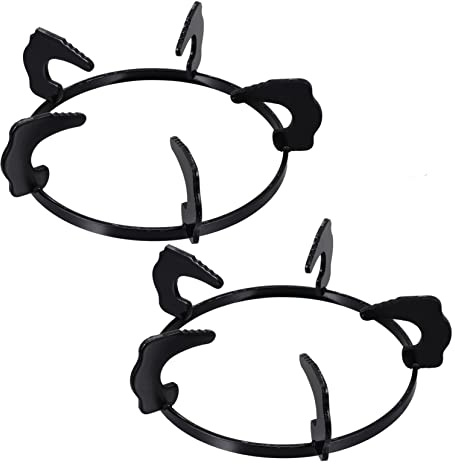 2pcs Gas Stove Bracket Wok Ring Stand Wok Stand for Gas Stove Wok Grate Electric Stove Burners Metal Brackets Stainless Steel Cookware Kitchen Accessories Pan Holder Stand Metal