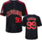 YIMCANLI Herren Ricky Vaughn Movie Jersey #99 Stitched 90s Hip Hop Baseball Trikots Shirts Weiß Marineblau Grau, Marineblau, Klein