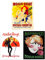 Vintage Moulin Rouge Burlesque Cabaret Girls Paris France Set Of 3 Unframed Wall Art Prints Bathroom Bedroom Aesthetic Retro Advertising 12X16 Inch