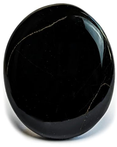EUSICE - Obsidienne Pierre Naturelle de Madagascar, Galet Ancrage & Spiritisme, 100% artisanal & fait-main, Obsidienne Noire Haute Qualité Ethique pour Lithothérapie, Bien-être, Méditation et Yoga