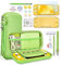 Switch Lite Hülle - innoAura 17 in 1 Switch Lite Zubehör mit Switch Lite Tasche, Switch Spiele Aufbewahrung, Switch Schutzfolie für Switch Lite, Switch Ständer, Switch Joystick Kappen(Avocado Green)