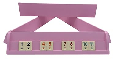 Patron, Rosa Rummy Set aus Holz, Okey Takimi, 100% Holz, Luxus Edition