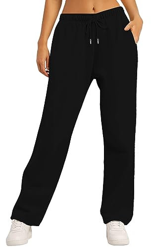 Graue Jogginghose Damen - Damen Graue Jogginghose Sporthosen Lang Hosen Baggy Weite Jogginghose High Waist Freizeithosen Sweathose Mit Taschen Teenager Mädchen Y2K