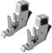 Jopto 2 Pièces Support de Pied-de-biche Adaptateur à Tige Basse Snap on Compatibles avec Machine à Coudre Domestique Singer, Brother, Janome, Babylock, Elna, Euro-Pro, Simplicity, Kenmore