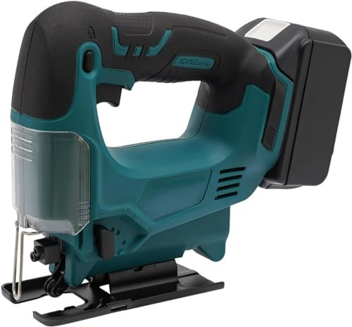 CHRISK Jig Saw, 21V Cordless Jigsaw, Variable Speed And Pendulum Function, 4-Position Orbital Setting, Woodworking Cutting Tool