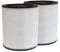 PUREBURG Replacement True HEPA Filters Compatible with Coway Airmega AIM Air Purifier Fan 2-in-1,2-Pack H13 3-Stage Filtration Activated Carbon