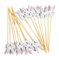 100pcs Osterkuchen Obst Stick Kaninchen Ei Futter Pick Bambus Cocktail Stick Sandwich Buffet Stick Ostern Party Dekoration