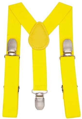 NestNook Kids Hosenträger Y-förmige Kinder-Hosenträger für Jungen und Mädchen (Gelb)
