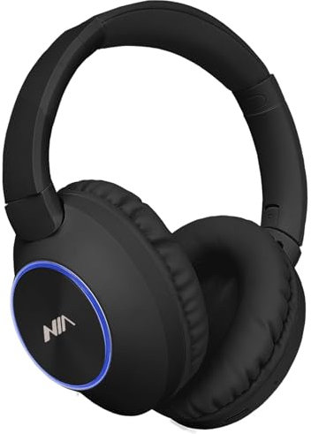 XuanGui Over Ear Bluetooth Headphones, 20H Playtime Wireless Stereo Foldable Headphones with Built-in Mic, FM Radio, Micro SD/TF, for Home/Travel/Cellphone (Black)