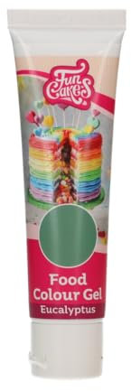 FunCakes Food Colouring Gel Eucalyptus, Concentrated Food Dye for Dough, Cream, Fondant, Sugar Paste, Marzipan, Food Coloring Gel, Halal, 30 g
