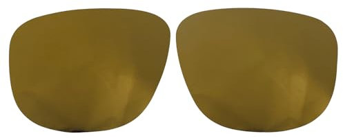 Verres de rechange pour lunettes de soleil Oakley Holbrook R OO9377/1,5 mm polarisées/faciles à installer, Or K, 55.4*44.4mm