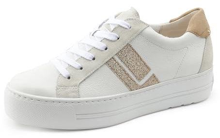 Paul Green Damen, Frauen Low-Top Sneaker,schnürer,Plateausohle,Halbschuhe,straßenschuhe,Strassenschuhe,Sportschuhe,Weiß (JA),39 EU / 6 UK