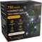 CHRISTOW Christmas Tree Lights, Compact White LED Fairy String Lights with Timer, 8 Light Modes, Indoor & Outdoor, Mains Operated, Green Cable (750 LED / 18.72m Lit Length for 6ft Xmas Tree)