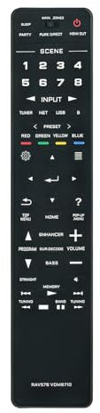 VINABTY RAV570-ZZ47560 RAV570 ZZ47560 Ersatz-Fernbedienung passend für Yamaha Audio-Receiver RXV685 RX-V685 TSR7850 TSR-7850 RXA780 RX-A780 RXA880 RX-A880