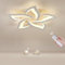 YLFXL LED Deckenleuchte, Deckenlampe Dimmbare mit Fernbedienung, 28W Kreative Blütenblatt Lampe Wohnzimmer, LED Deckenlampe für Wohnzimmer, Schlafzimmer, Arbeitszimmer, 58 * 58 * 8CM