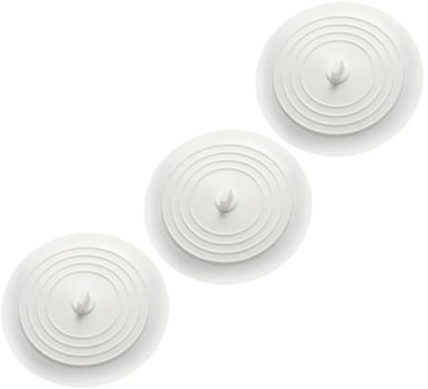 Uonlytech 3piezas Tapón De Drenaje De Silicona para Lavabo y Bañera Unidades Fácil De Instalar