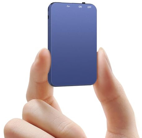 64GB Mini Registratore Vocale, Vormooi Registratore Vocale Portatile con Attivazione Vocale, Rregistratore Vocale Professionale con Registrazione One Touch per Lezioni Interviste Riunioni