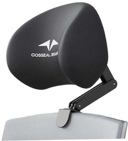 Soporte del Cuello de la Silla de Oficina, Accesorio de Cabeza de Oficina de Ajustable y Desmontable Soporte ergonómico de Cuello ergonómico para la Cabeza de Espuma de Memoria Cabezal de ALM