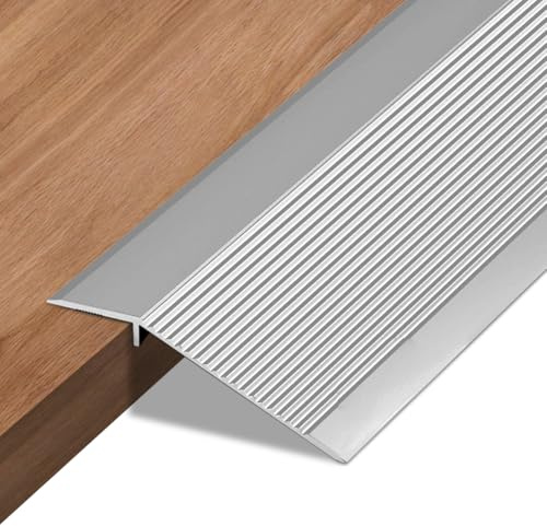 Soglia di Dislivello Pavimento 90 cm, 10-35 mm Alluminio Profilo di Transizione Pavimento per laminato, piastrelle, PVC e parquet