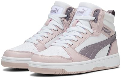 PUMA Erwachsene Rebound Sneakers 43, Mauve Mist Plum Jam White Pink Purple