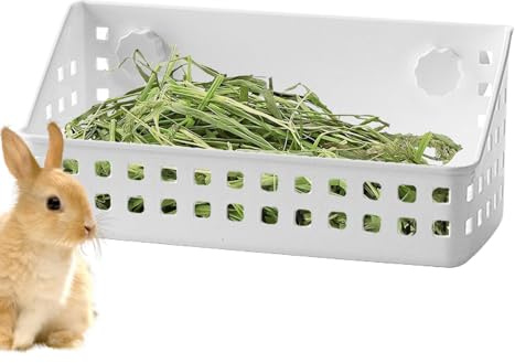 Dispensateur De Foin,Râtelier à Foin - Panier Stockage Accessoires pour Lapins Chinchillas Hamsters Intérieur Extérieur