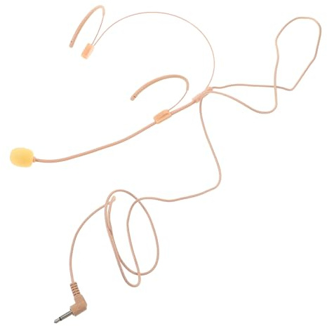 ULTECHNOVO Headset Mikrofon Bühnenmikrofon Hautfarben Leicht Flexibel für Schule Kindergarten Bühne Kabelloses Performance Mikrofon für Singen und Bequemes Bügelmikrofon für Auftritte
