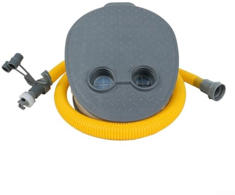 Yuanpgky Fuß für Schlauchboot, Luft und Surfbrett | Manuelle Luft mit Doppeldüsen, tragbares Pedal für Camping, Yacht, Outdoor | (27,9 cm)