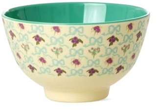 Rice Melamin Schüssel Schale klein - crème - Bow and Bouquet Print
