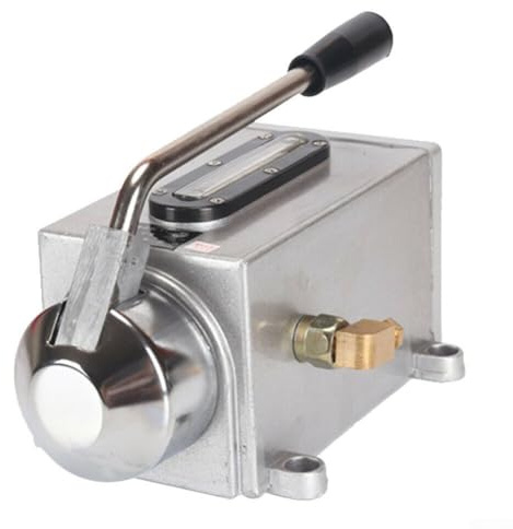 Gettimore Manuelle Schmierölpumpe, 500 cc, handbetrieben für CNC-Maschinen, Fräsmaschine und Drehmaschine, Gehäuse aus Aluminiumlegierung