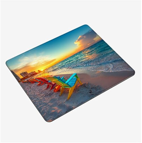 Mini Tapis Souris 24x20cm, Tapis de Souris Coloré sous Main Bureau Fauteuil Inclinable Mousepad, Surface Lisse et Base en Caoutchouc antidérapante Mouse Pad, Gaming Accessoire, Homme Cadeaux S0-754