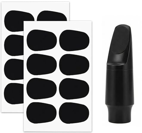 SWYZOR Mundstückkissen,16 Stück Saxophon Zubehör,0.8mm Bissgummi Klarinette,Klarinetten Mundstückkissen, Saxophon Mundstückpolster,für Alto,Tenorsaxophon und Klarinette,Anfänger