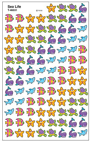 TREND ENTERPRISES INC. T-46031 Supershapes SEA LIFE AUFKLEBER