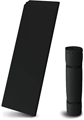 Kronenburg Isomatte Selbstaufblasend 200 x 66 x 6 cm in Schwarz