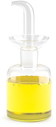 balvi - Ölspender aus durchsichtigem Glas und einem Fassungsvermögen von 125 ml. Mit Tropfschutz. Auc