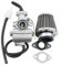 GOOFIT Carburatore 16 PZ16 Moto Cinese con Filtro Aria 35mm Inclinado Filtro Carburante Pit Bike sostituzione per 50cc 70cc 90cc XR80 XR80R ATV Quad Motore Scooter e Ciclomotore Go Kart Argento