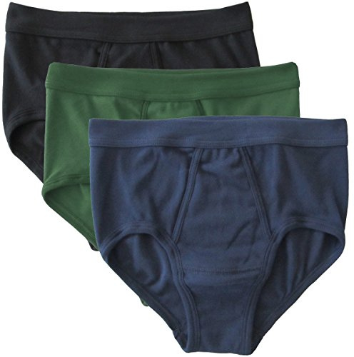 HERMKO 3240 3er Pack Herren Slip mit Eingriff und Weichbund aus Bio-Baumwolle, Größe:D 10 = EU 4XL, Farbe:Mix s/m/o