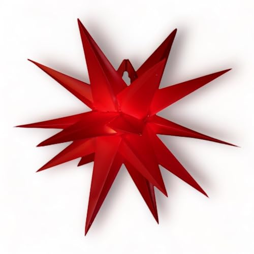 Pagoda Leuchtstern Outdoorstar Adventstern Größe M rot