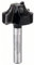 Bosch 1x PRO Abrundfräser (für Weichholz, Hartholz, Ø 25,4 mm, Professional Zubehör Handfräse, Kantenfräse)