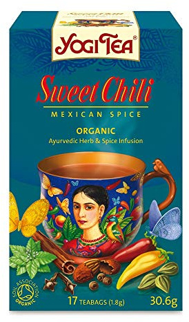 Yogi TEAS - AYURVEDIC Organic Sweet Chilli Mexican Spice Tea 17bags (Pack of 1)