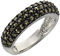 Zeeme Gemstones Damen Ring 925/- Sterling Silber Rhodiniert Markasit schwarz 360271683