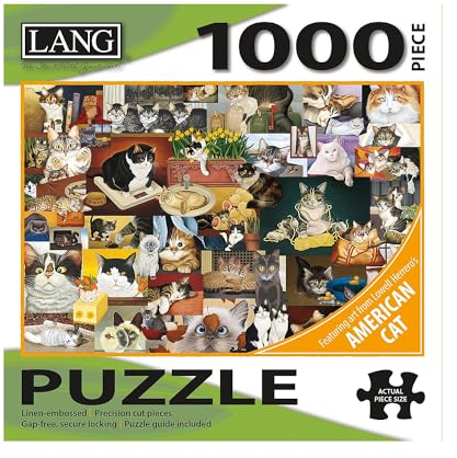 Lang Jigsaw Puzzle 1000 Pieces 29X20-American Cat